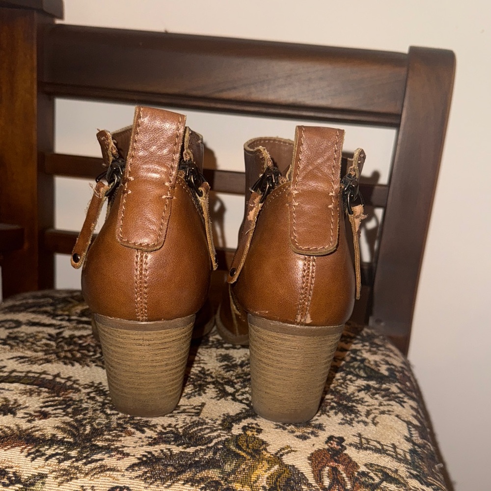 🤎 Dolce Vita “Jameson” Double Zip Booties | Cognac Brown | Size 8.5 - Picture 11 of 14
